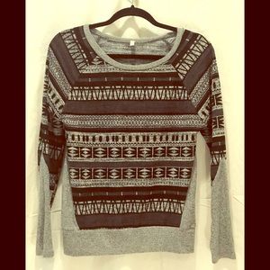 Tribal print sweater